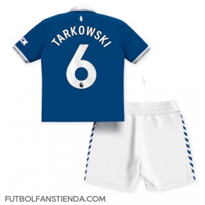 Everton James Tarkowski #6 Primera Equipación Niños 2023-24 Manga Corta (+ Pantalones cortos)